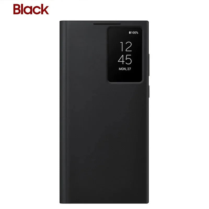 Original Smart View Wallet Flip Case For Samsung Galaxy S22Ultra SM-S908B Smart View Phone Case Cover(EF-ZS908)