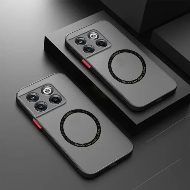 Luxury Magsafe Silicone Transparent Case for Oneplus one Plus 12 11 9 R RT 8 7 10 10T Pro Magnetic Wireless Charging Cover
