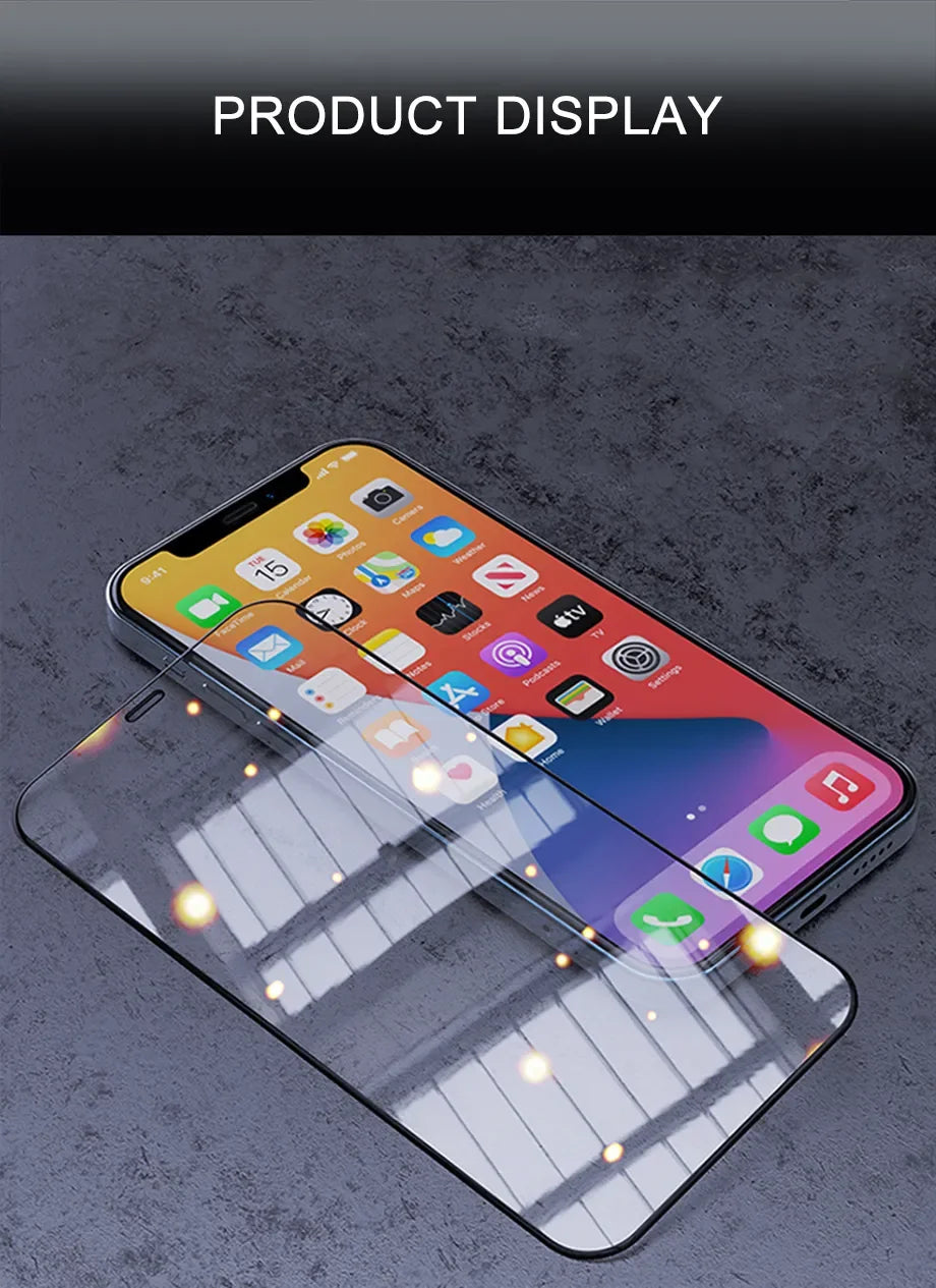 3PCS 30D Tempered Glass Screen Protector for IPhone 17 Air 13 14 11 15 16 Pro Max Plus 12 Mini XS XR X Film Protective Cover