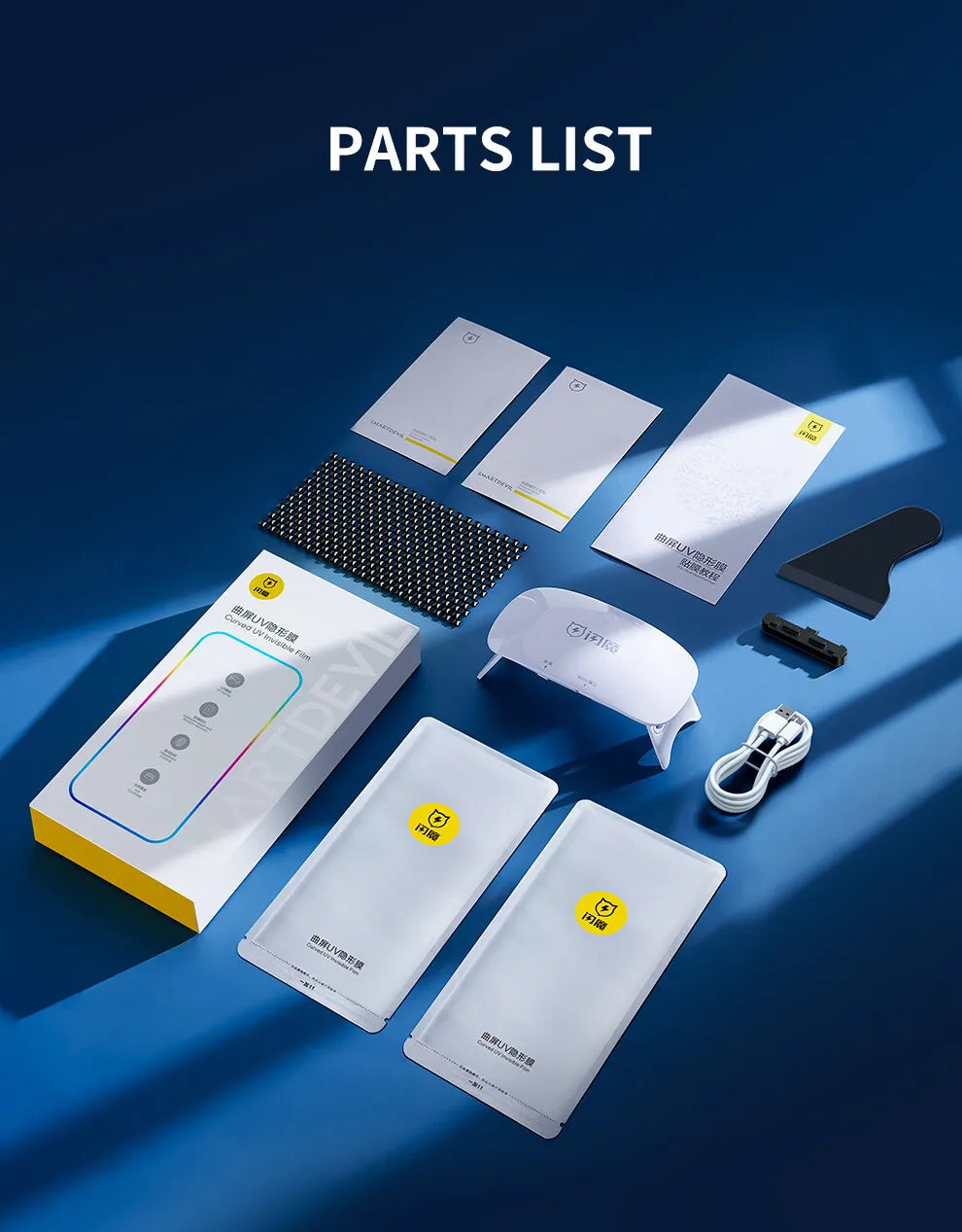 SmartDevil Full Glue UV Screen Protector for Oneplus 13 12 11 10 Pro Full Cover Quantum Film for OnePlus Ace3 2 Anti-fingerprint