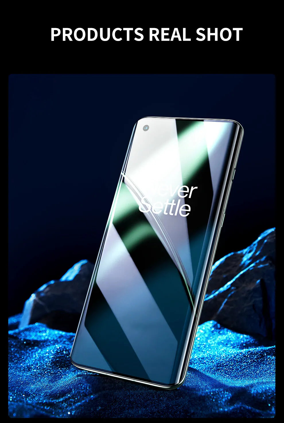 SmartDevil Full Glue UV Screen Protector for Oneplus 13 12 11 10 Pro Full Cover Quantum Film for OnePlus Ace3 2 Anti-fingerprint