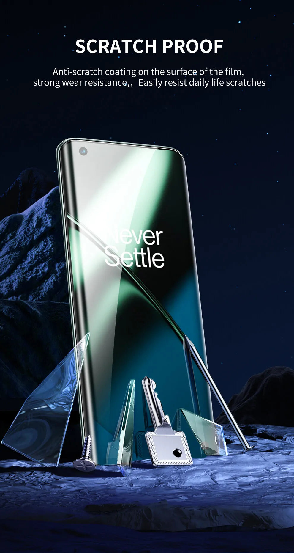 SmartDevil Full Glue UV Screen Protector for Oneplus 13 12 11 10 Pro Full Cover Quantum Film for OnePlus Ace3 2 Anti-fingerprint