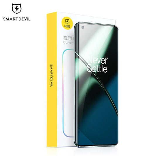 SmartDevil Full Glue UV Screen Protector for Oneplus 13 12 11 10 Pro Full Cover Quantum Film for OnePlus Ace3 2 Anti-fingerprint