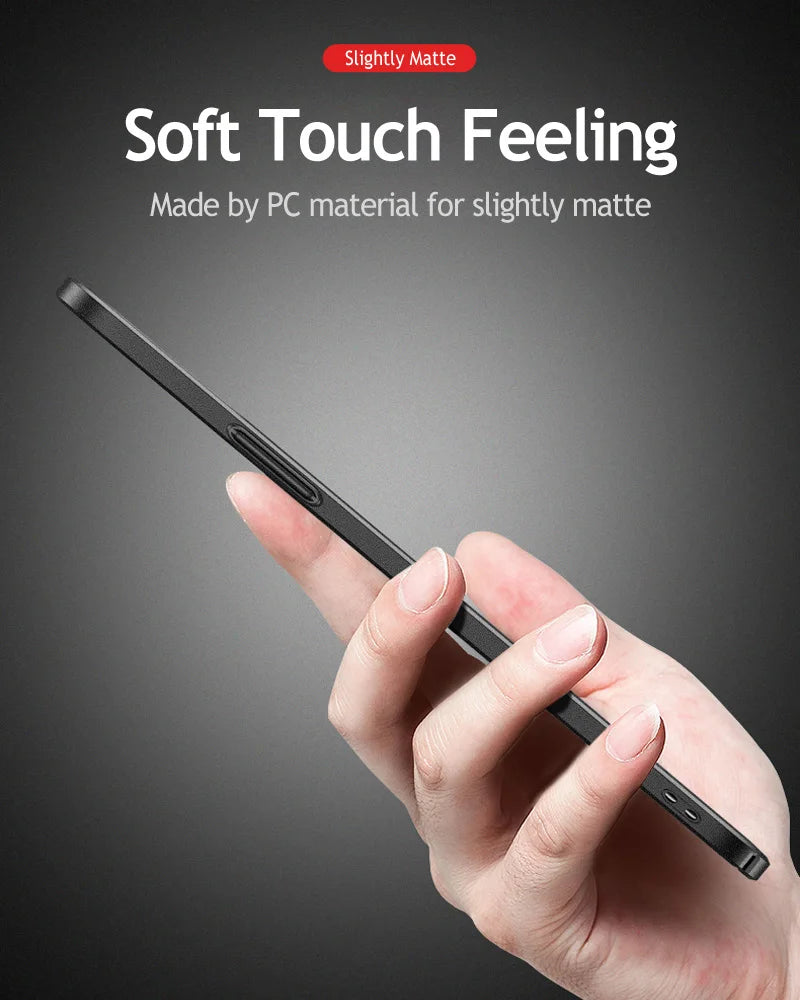 Cases For APPLE iPhone 16e 16 15 14 13 12 11 Pro Max Plus Mini Shockproof Case Cover Hard Plastic Ultra Slim Frosted Covers