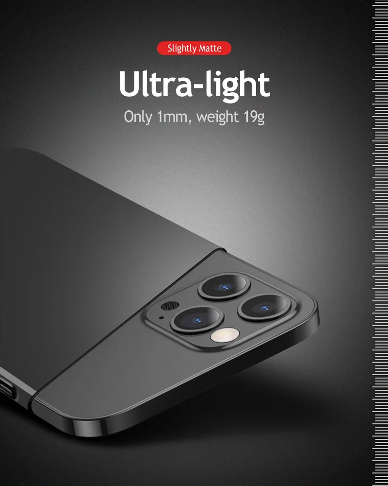 Cases For APPLE iPhone 16e 16 15 14 13 12 11 Pro Max Plus Mini Shockproof Case Cover Hard Plastic Ultra Slim Frosted Covers