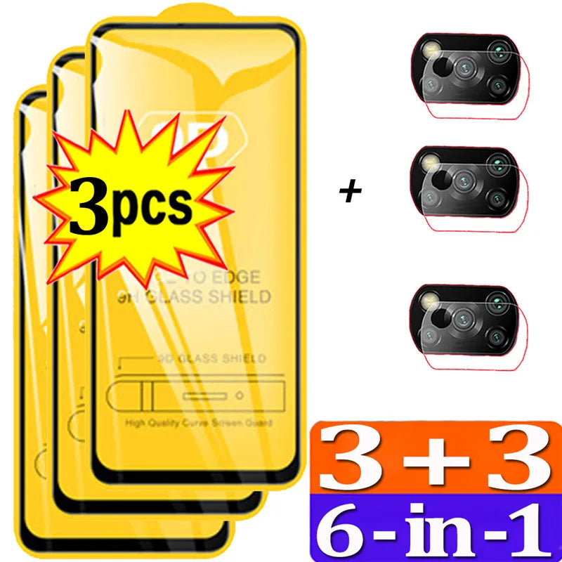 Film Poco X7 F6 X6 X5 X3 F5 Pro 5G Tempered Glass Poko F7 Ultra Camera Film Poco x7 Pro Screen Protector For Poco F7 Pro Glass