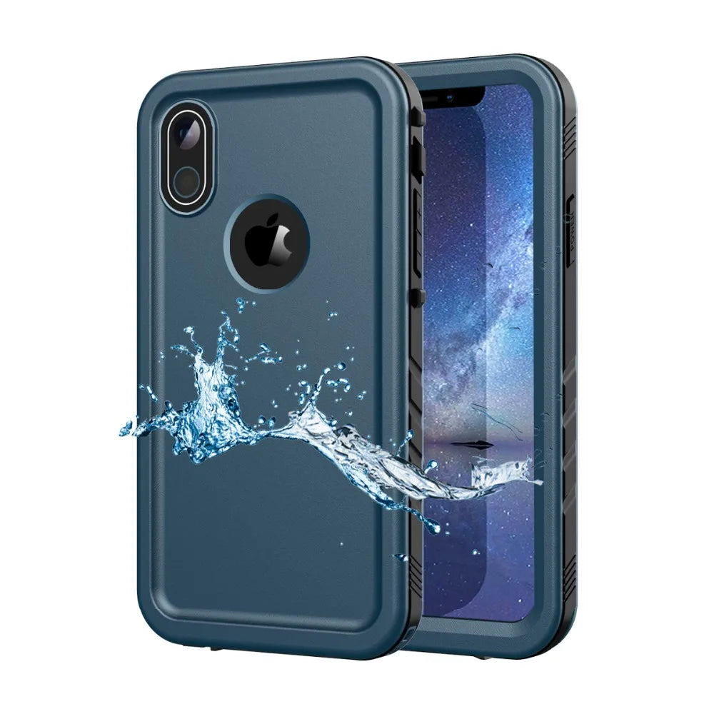 SPORTLINK For iPhone SE 2nd 2020 3rd 2022 7 8 Plus X XS Max XR 5 Waterproof Case Shockproof Cover with Built-in Screen Protector
