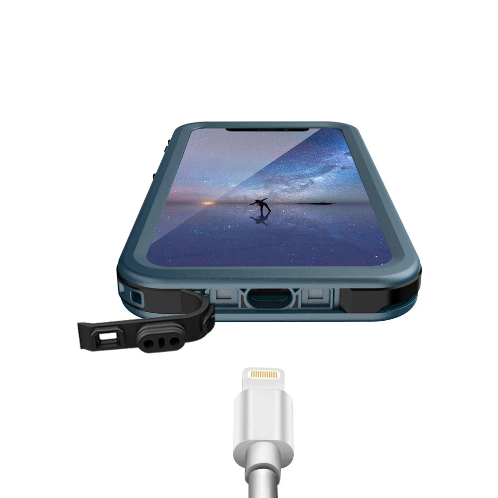 SPORTLINK For iPhone SE 2nd 2020 3rd 2022 7 8 Plus X XS Max XR 5 Waterproof Case Shockproof Cover with Built-in Screen Protector