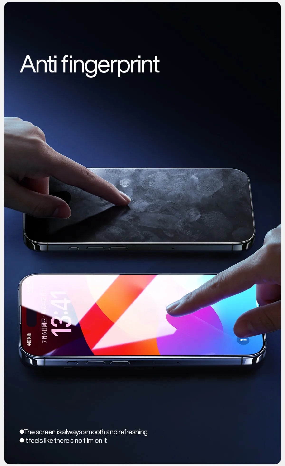 SmartDevil Full Cover Tempered Glass for iPhone 17 17Pro Max 16ProMax 16Pro Screen Protector for iPhone 15Pro HD Anti-blue Light