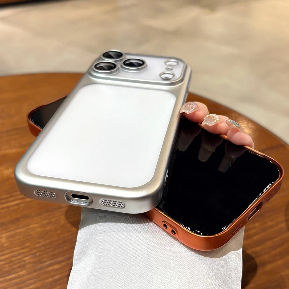 for iPhone 17Pro Plating Hard PC Matte Business Case for iPhone 17 Pro Max Air ProMax Camera Film Protection Ultra Slim Cover