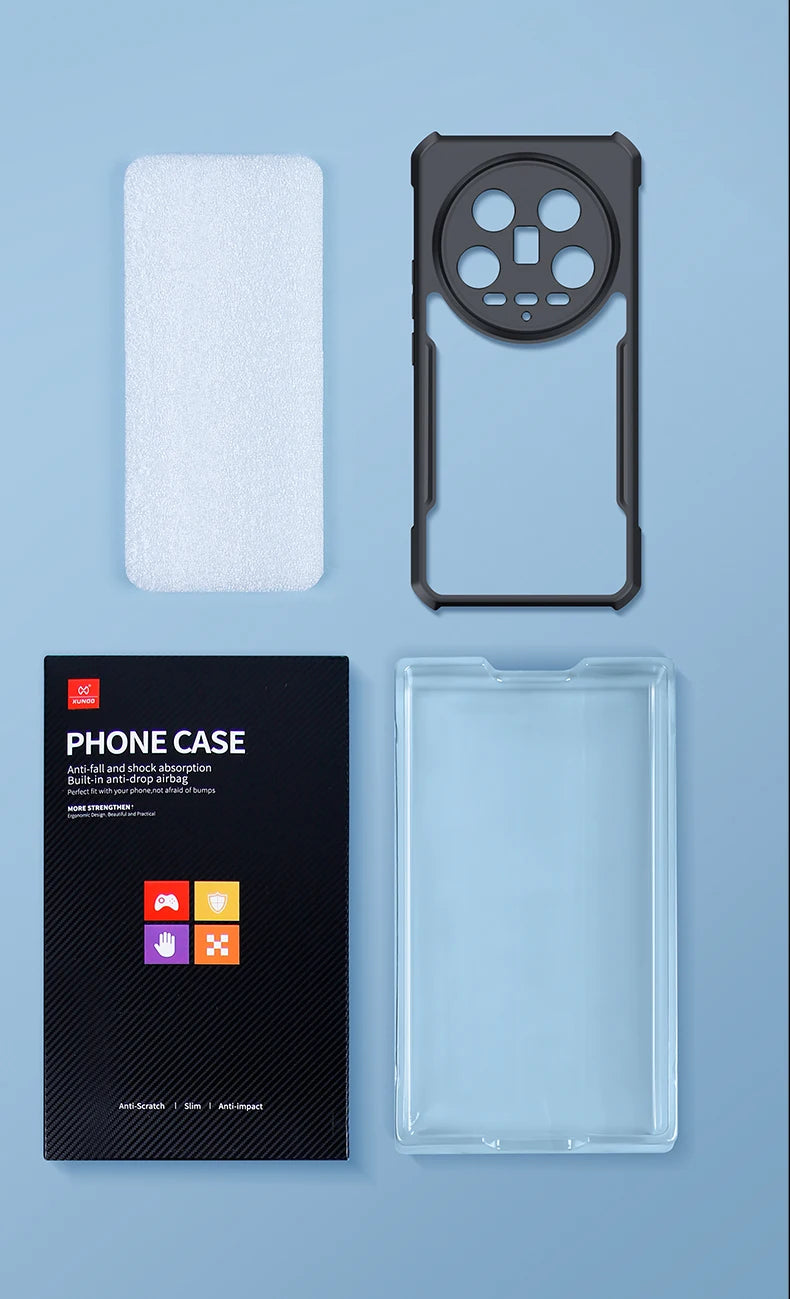 Xundd For Xiaomi 14 Ultra Case For Xiaomi Mi 14 Pro Phone Cases Transparent Back Cover Luxury Shockproof Bumper Protective Cases