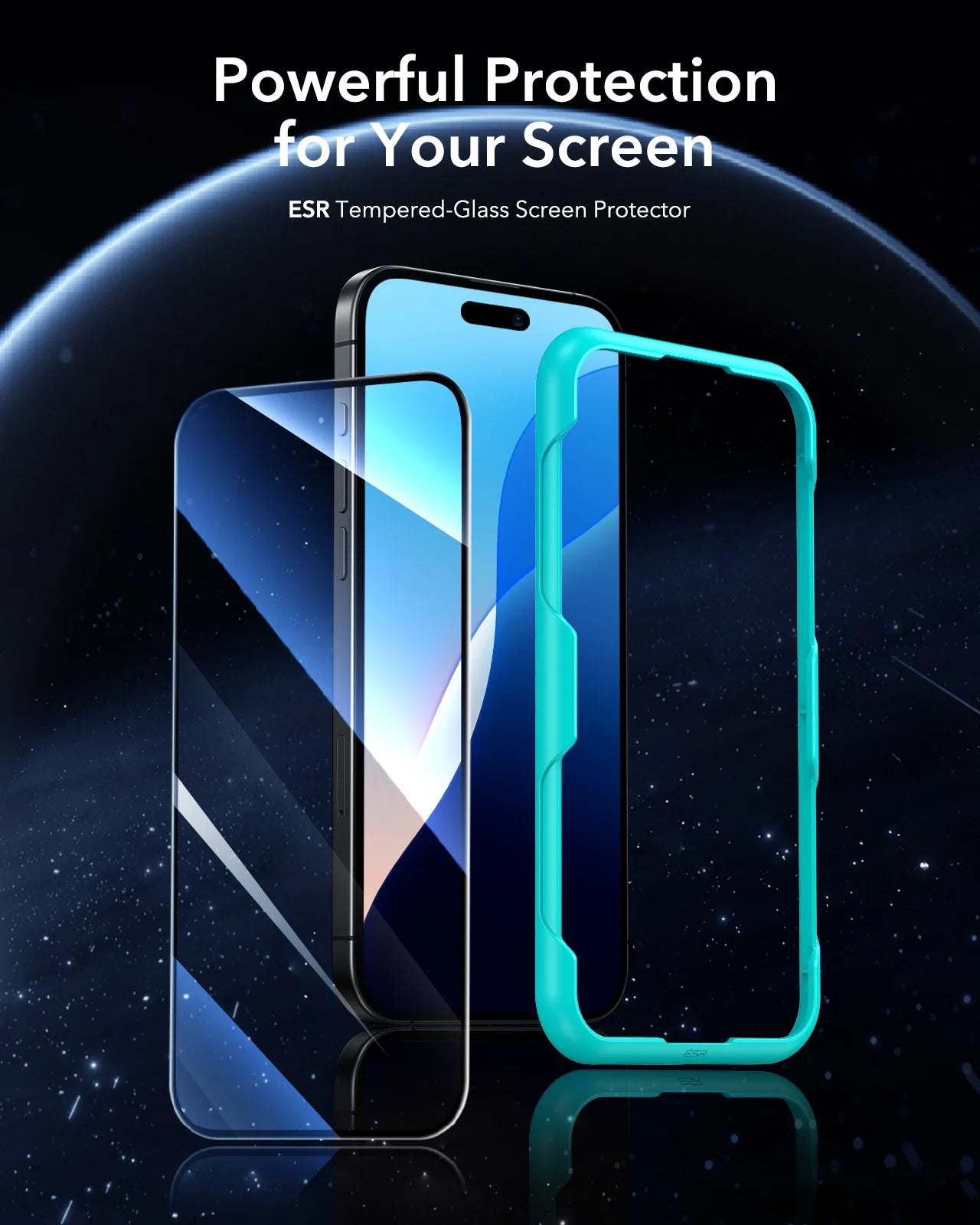 ESR Tempered-Glass Screen Protector iPhone 13/14/15/16/17 Pro Max HD Clear Anti-spy Screen Firm For iPhone 17Air&16/15 Plus&16e