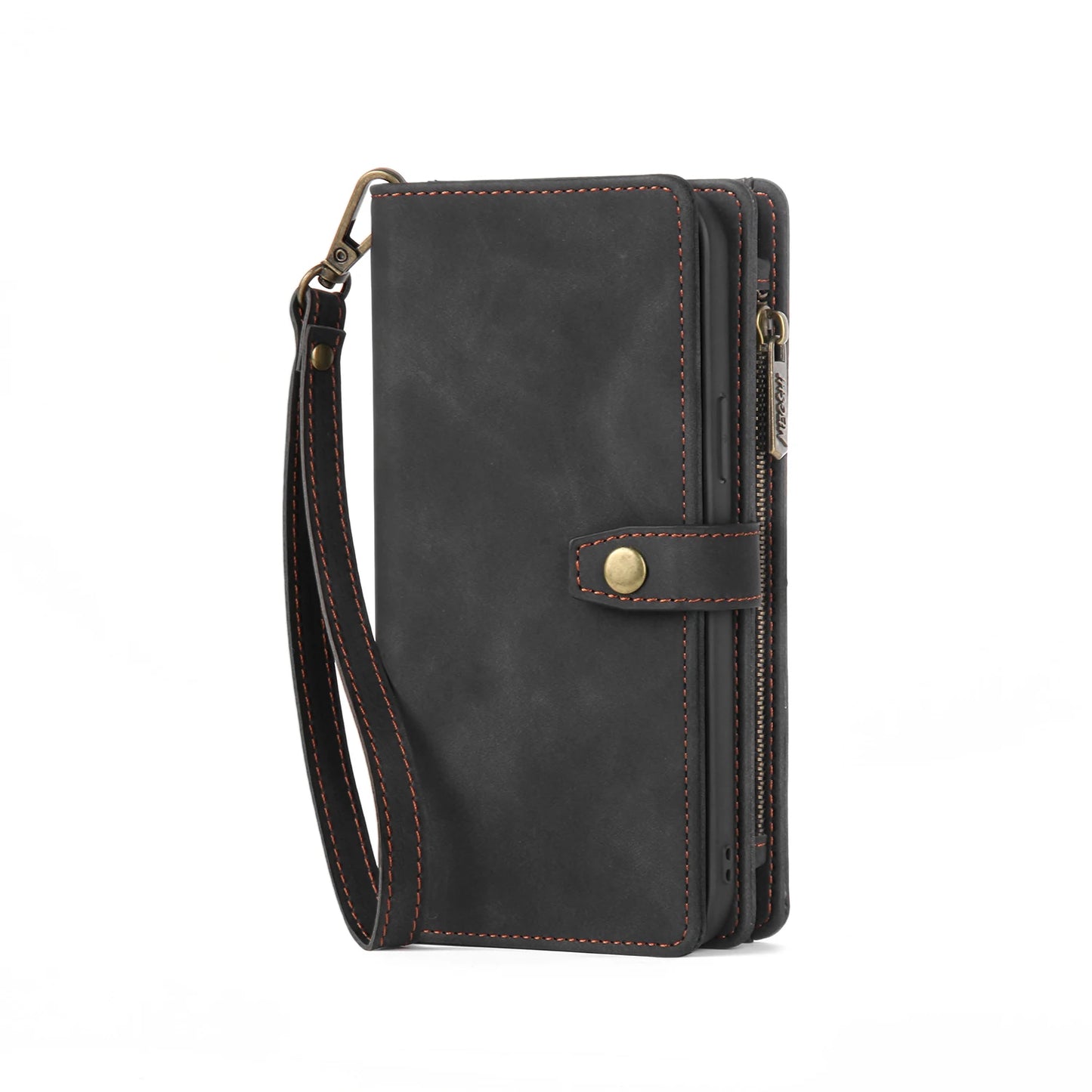 Detachable Magnetic Leather Case For Samsung Galaxy A73 A71 A54 A53 A52 A51 A34 A33 A15 A55 A35 Zipper Wallet Cards Holder Cover