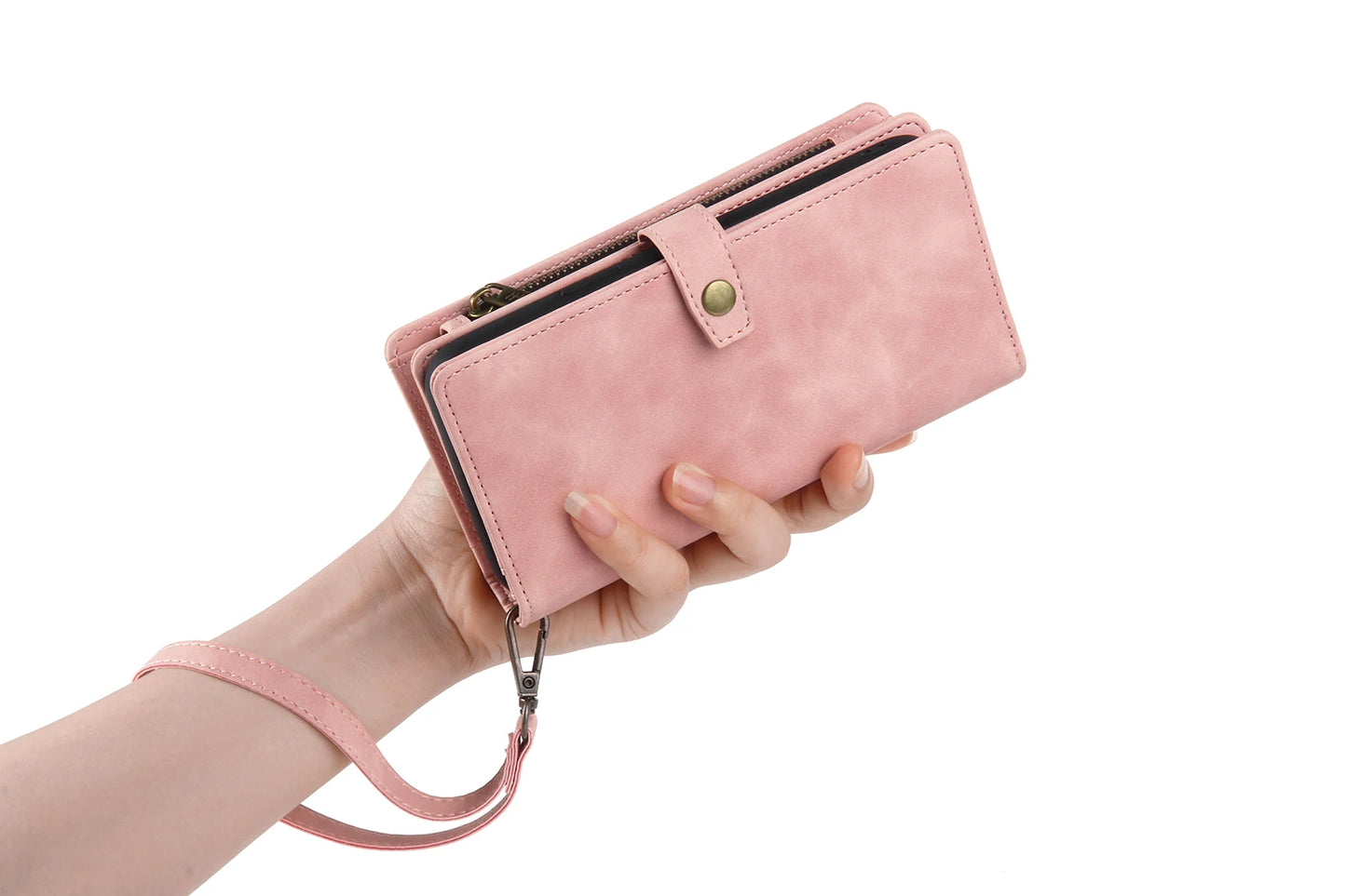 Detachable Magnetic Leather Case For Samsung Galaxy A73 A71 A54 A53 A52 A51 A34 A33 A15 A55 A35 Zipper Wallet Cards Holder Cover