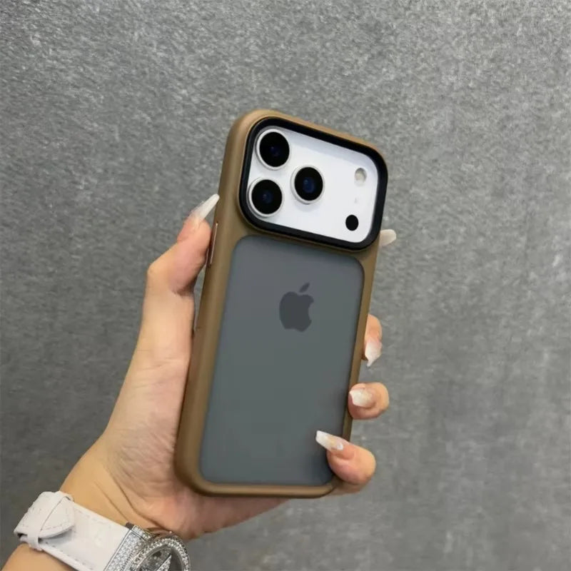 With Camera Control Button Case for iPhone 17 Pro Max 17Pro Slim Matte Translucent PC TPU Shockproof Cover for iPhone 17 Air
