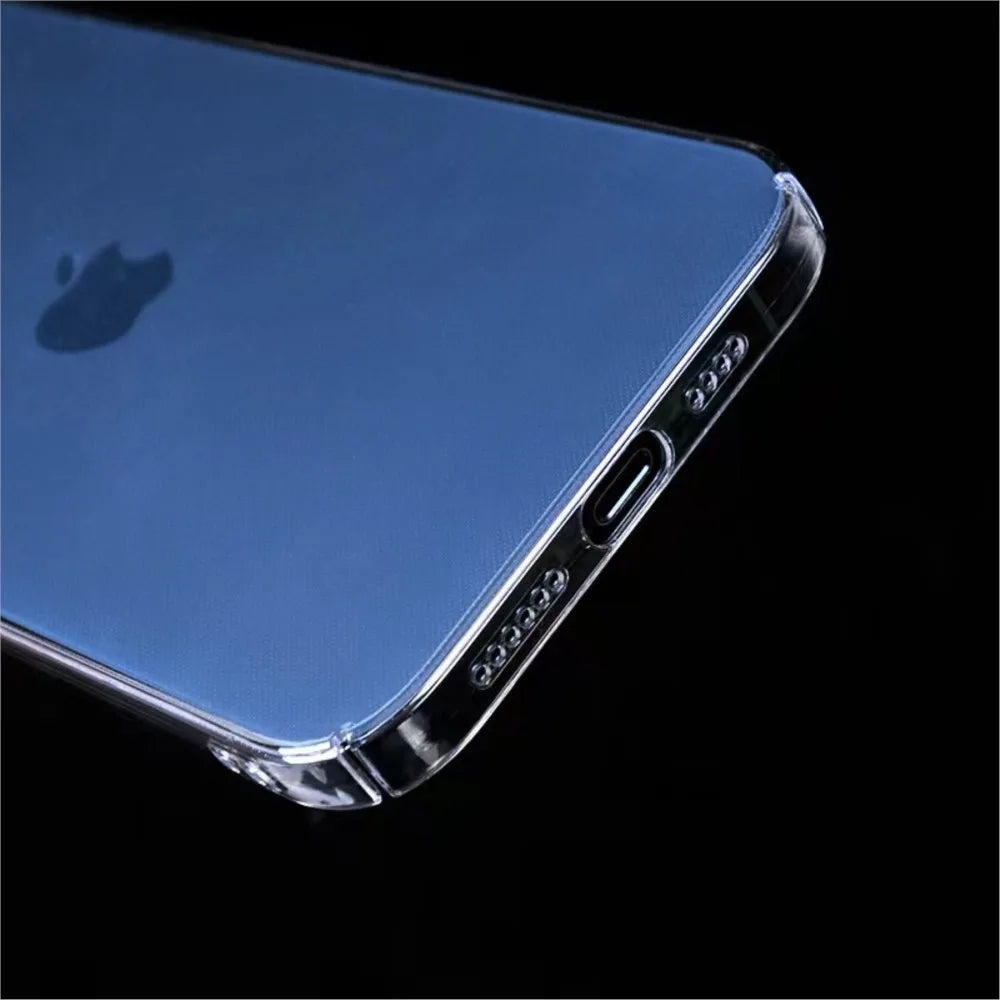 Non-Yellowing Transparent Case For iPhone 16 15 14 Plus 13 Pro Max 16e 12 11 12Pro 14Pro 13Pro SE 2020 Phone Cover Accessories