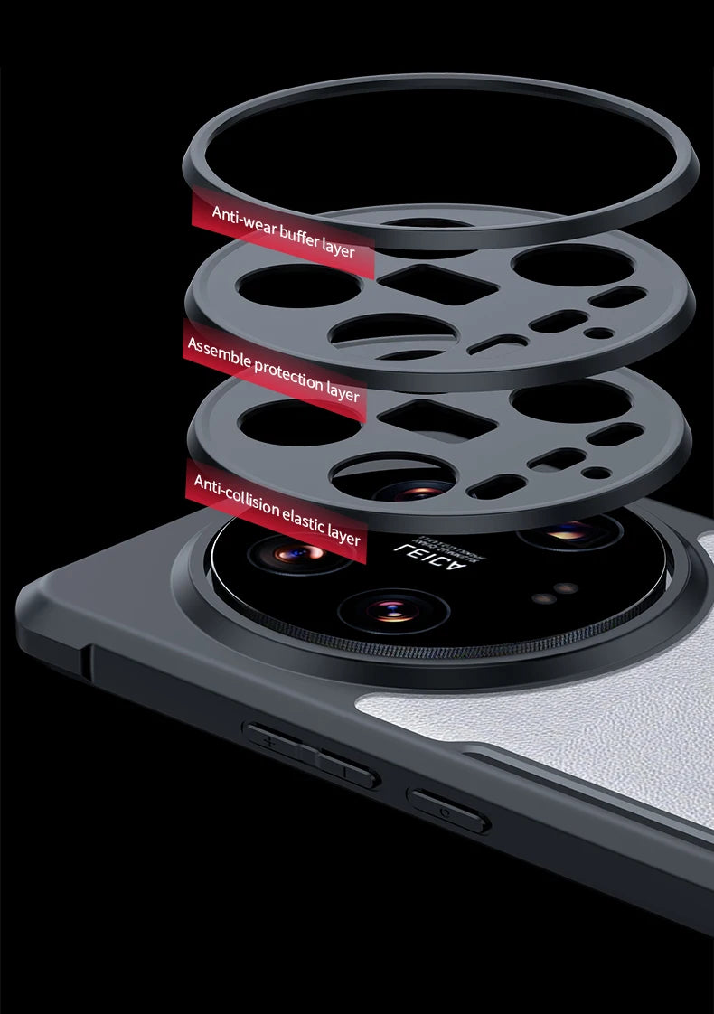 Xundd For Xiaomi 14 Ultra Case For Xiaomi Mi 14 Pro Phone Cases Transparent Back Cover Luxury Shockproof Bumper Protective Cases