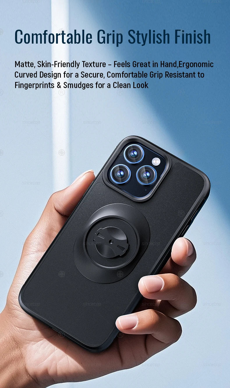 For Garmin Quick Mount Shockproof Case for iPhone 16 Pro Max,16 Pro,15,14,13,12- Anti-Drop Protective Cover