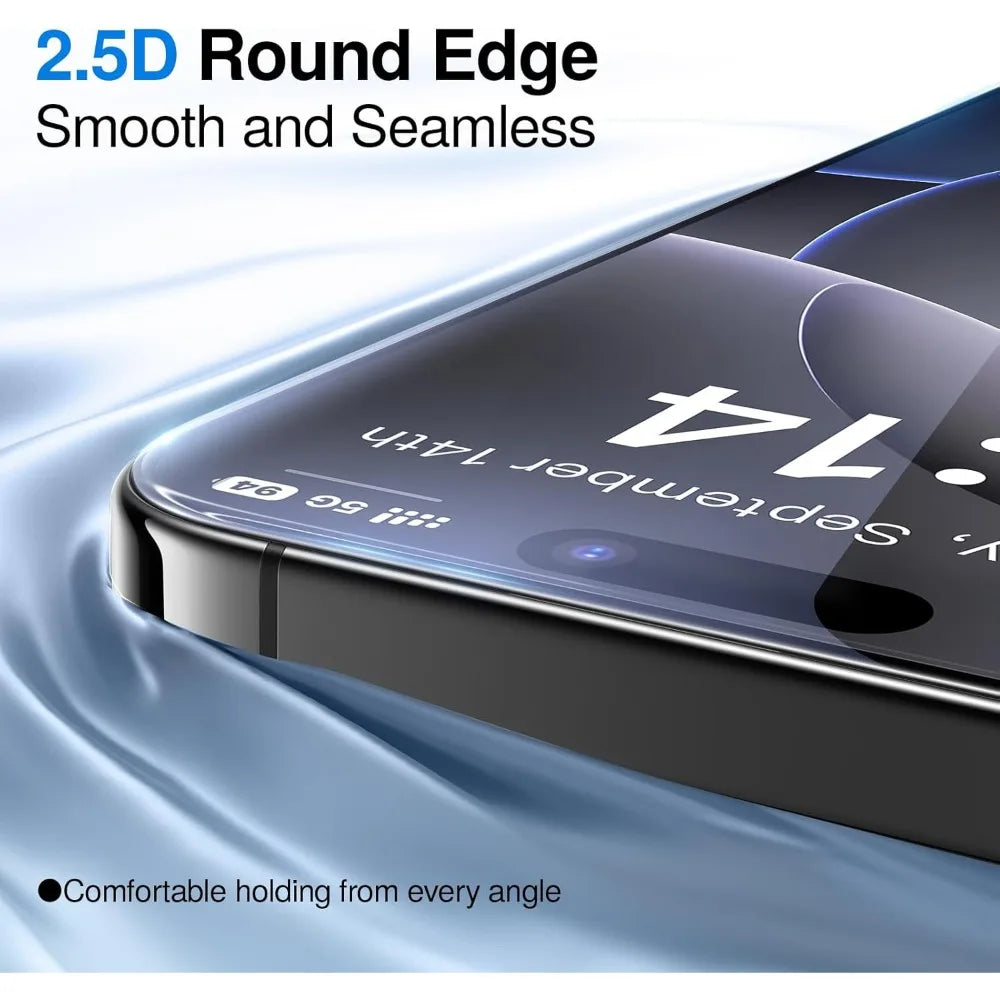 3Pcs Ultra Clear Full Screen Protector for iPhone 17 16 15 Pro Max 16 15 Plus 14 13 12 Pro XS XR 17 Air Easy Install Glass Film