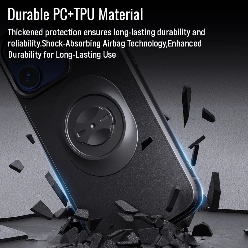 For Garmin Quick Mount Shockproof Case for iPhone 16 Pro Max,16 Pro,15,14,13,12- Anti-Drop Protective Cover