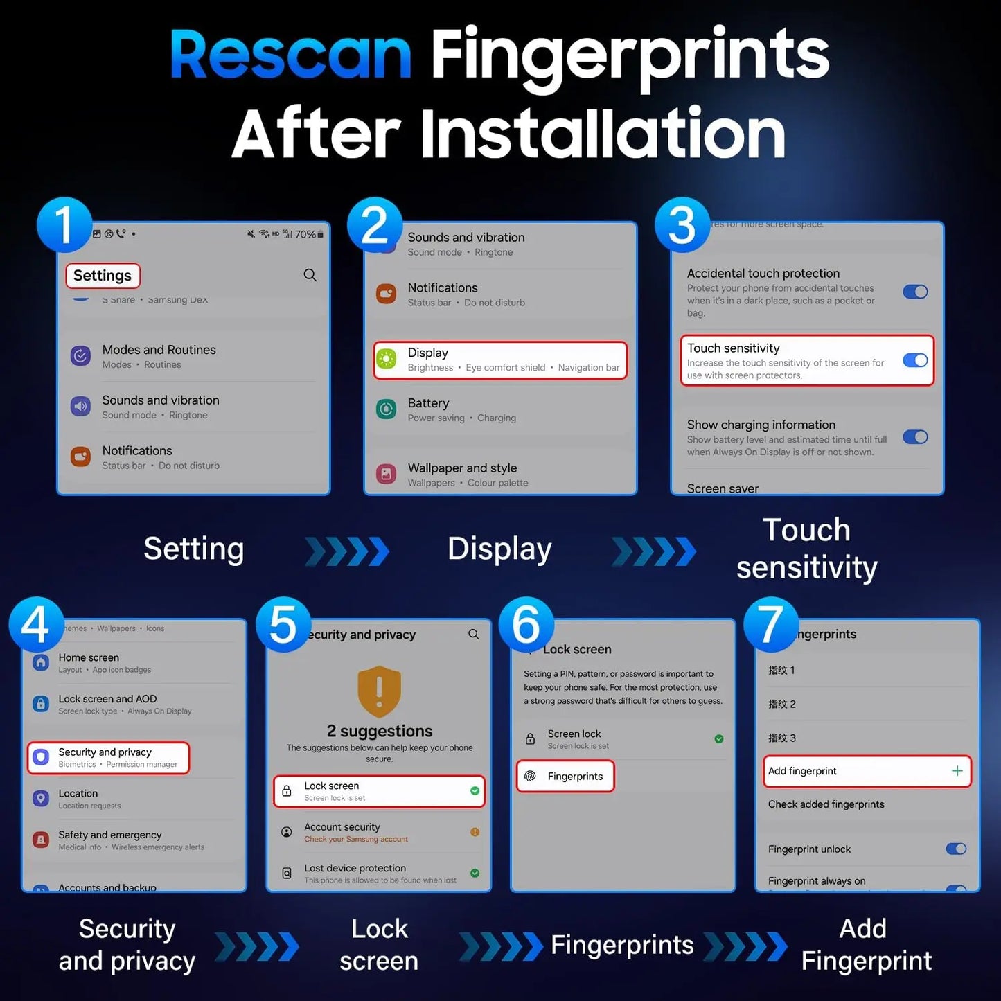 2-5Pcs For Samsung Galaxy S25 S24 Ultra S23 S22 S21 Plus A36 A25 A15 A35 A26 A16 A54 A55 A56 5G Screen Protector Tempered Glass