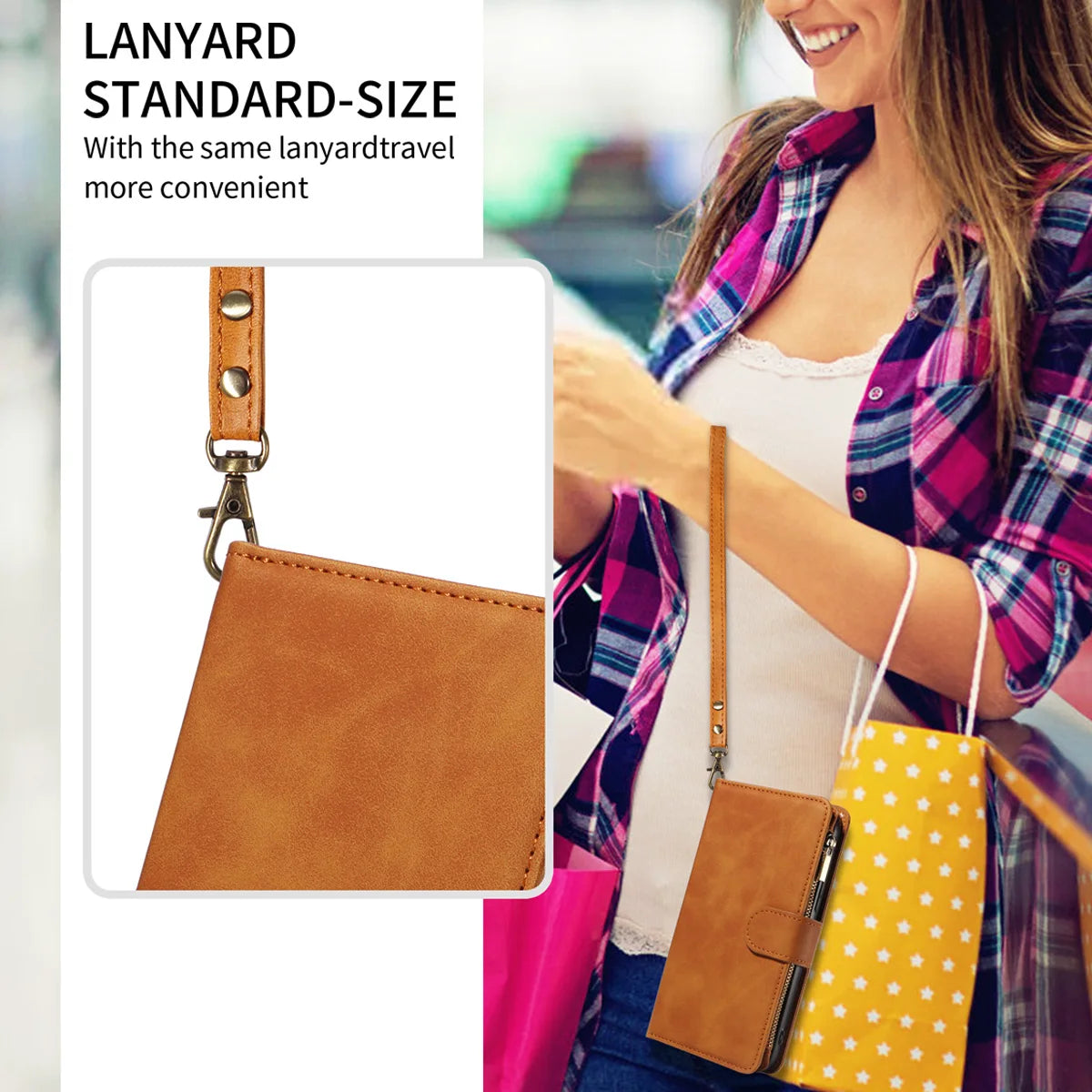 Skin Friendly Leather Phone Case for Xiaomi POCO X3 X5 C3 M2 M5S 11T 11Lite 12 12T 13Lite14 with Card Slots Zipper Wallet Cover