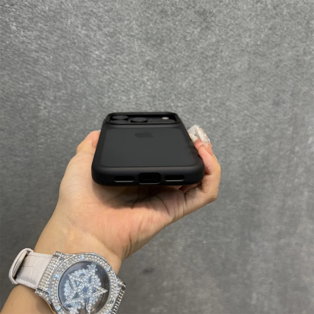 With Camera Control Button Case for iPhone 17 Pro Max 17Pro Slim Matte Translucent PC TPU Shockproof Cover for iPhone 17 Air