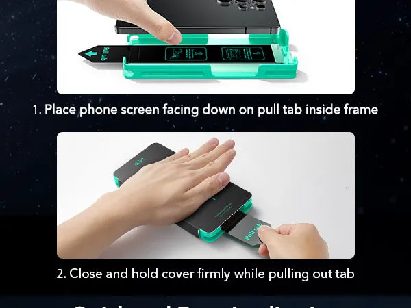 ESR for Samsung S25 Ultra Screen Protector 3pcs HD Tempered Glass Film with Easy Installation Frame for Galaxy S25 Ultra