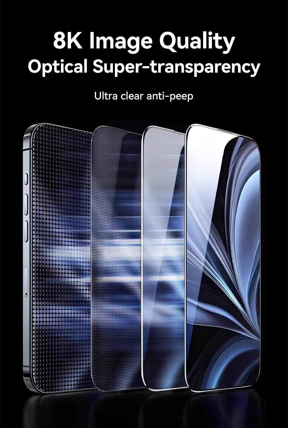 Joyroom 1/2PCS For iPhone 17 Pro Max Anti-Spy Glass Privacy Screen Protector Glass For iPhone 17 Pro 17 Air Tempered Glass Film