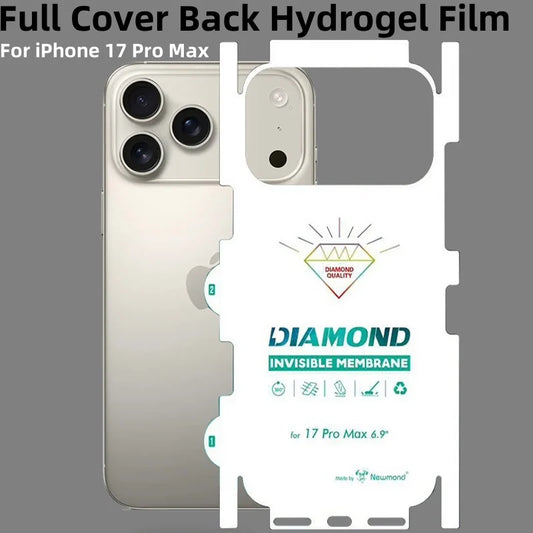 Full Cover Back Hydrogel Film For iPhone 17 Pro Max 17 Air 13Mini 14 15 Pro 16 Plus 16 Pro Max Clear Matte Screen Protector Film