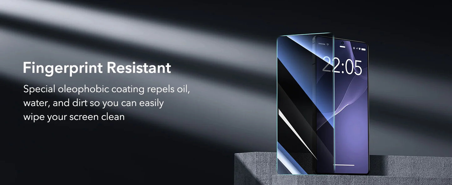 ESR for Samsung S25 Ultra Screen Protector 3pcs HD Tempered Glass Film with Easy Installation Frame for Galaxy S25 Ultra