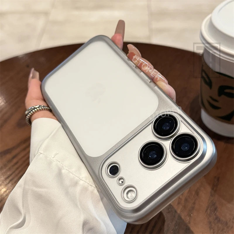 Luxury New Ultrathin UV Plating Matte Anti Slip 17 Pro Max Phone Case for iPhone 17 Lens Film Protect Translucent Hard PC Cover