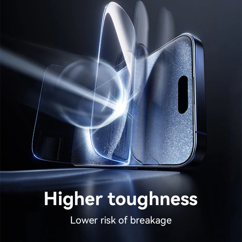 Joyroom 1/2/3pcs Tempered Glass For iPhone 16 15 14 13 12 11 Pro Max Screen Protector For iPhone 16 Full Screen Protective Glass