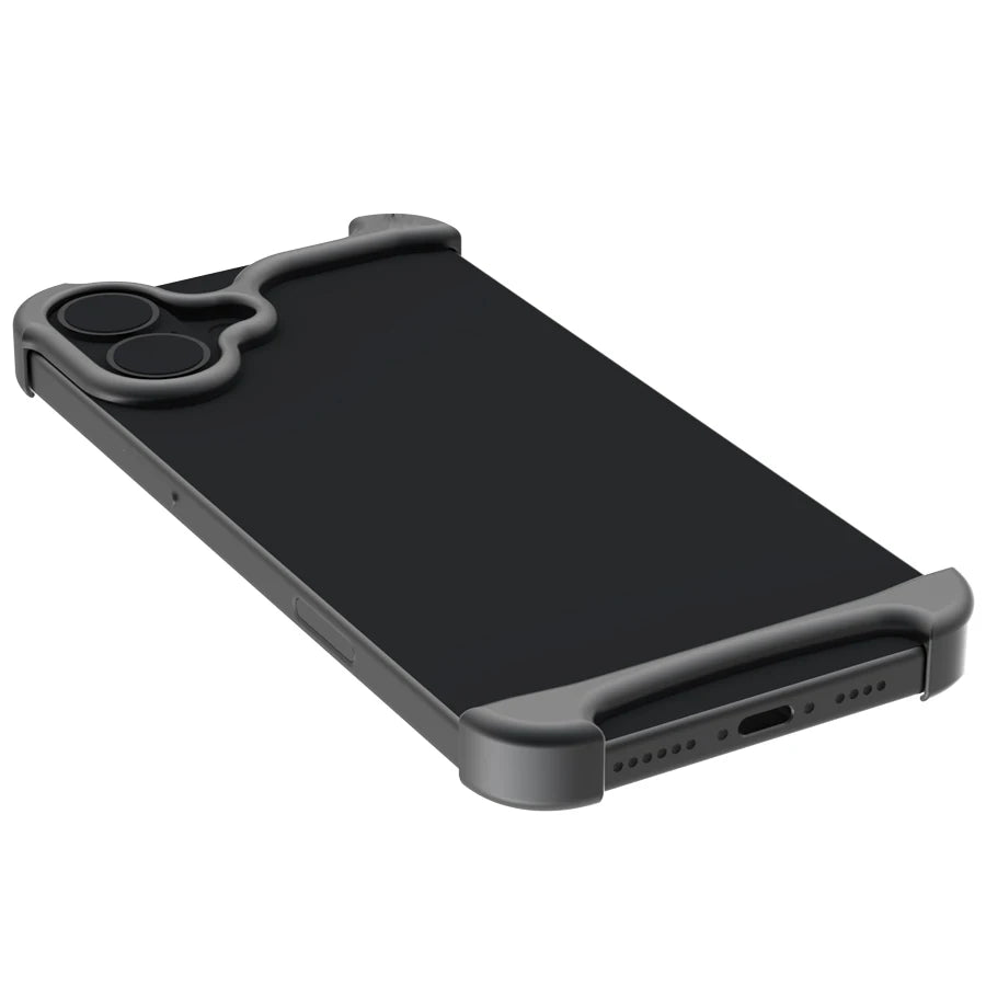 Arc Case Luxury Aluminum Metal Bumper Phone Pulse Case For IPhone13 14 15 16 17 Air Pro Max 16Pro Plus Lightweight Phone Cover