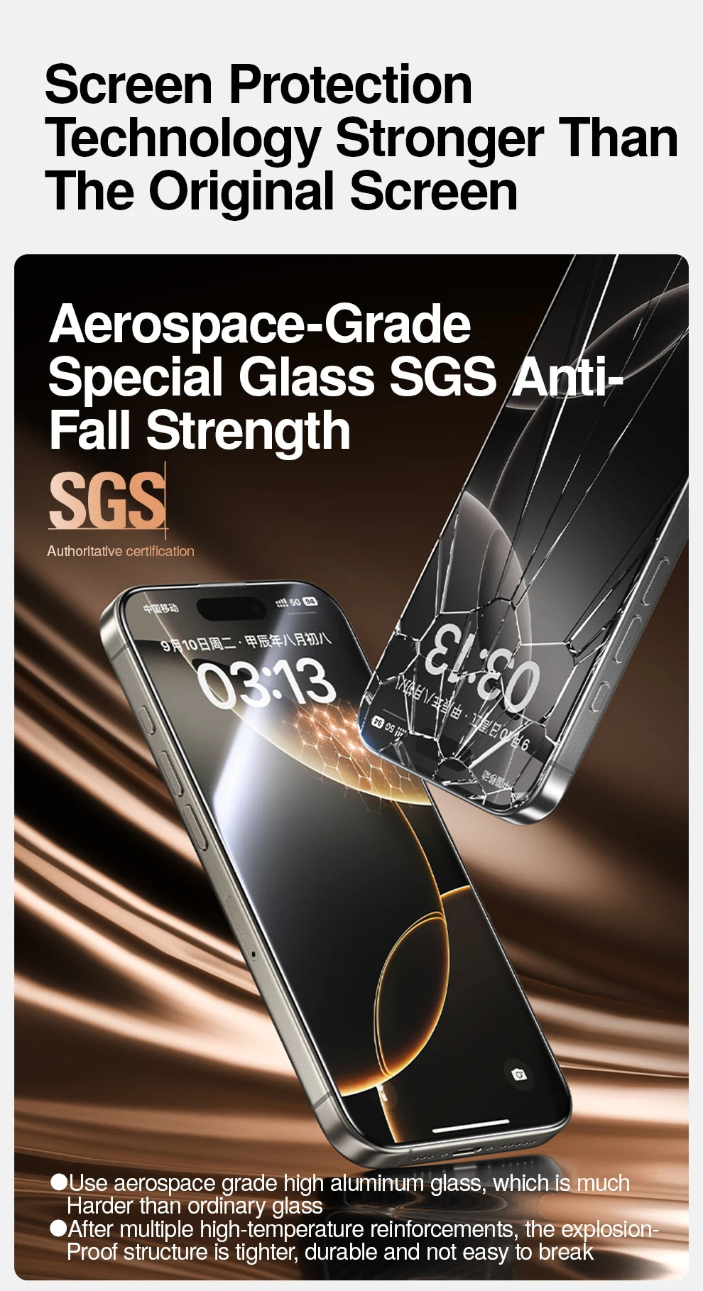 SmartDevil Screen Protector for iPhone 17 Pro Max 17 Pro 16 15 14 Dust-free Box HD Clear Temperd Glass Film Anti-fingerprint