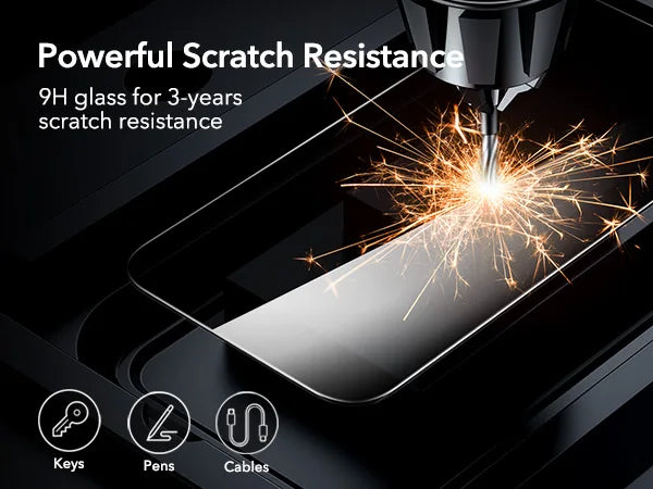 ESR 3 Pack for iPhone 16/15/14/13 Pro Max Screen Protector Full Cover Anti-Peek HD Tempered Glass Screen Film For iphone 16 Plus