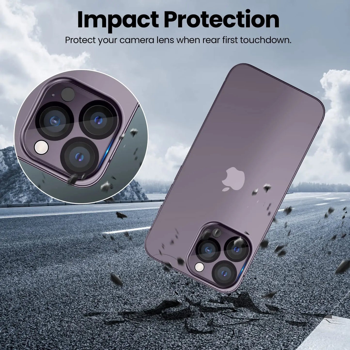 3D Camera Lens Protector for iPhone 16 15 14 Pro Max & iPhone 14 16 Plus 13 12 Pro 6.1 inch 11 mini Ultra HD Not Affect Night