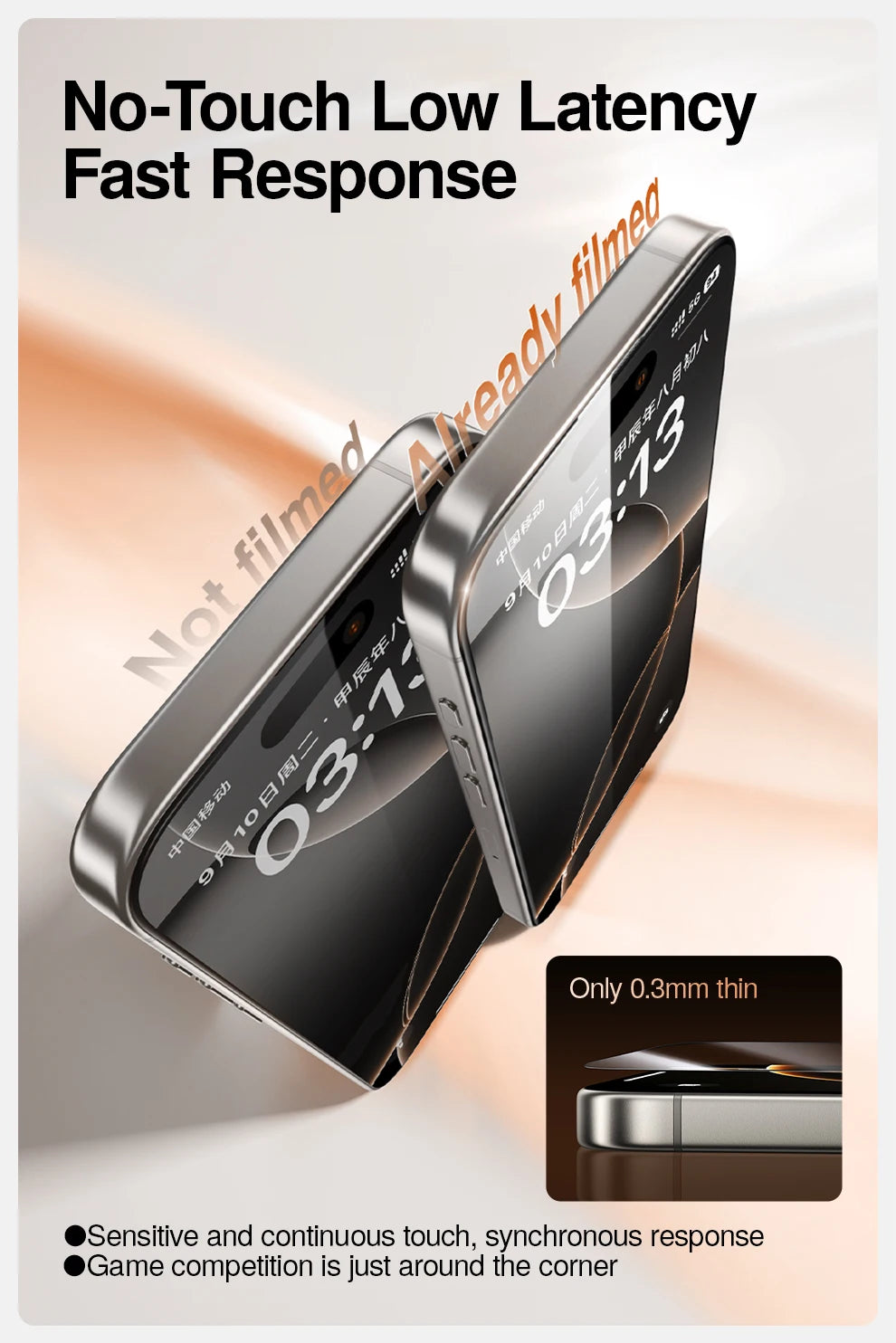 SmartDevil Screen Protector for iPhone 17 Pro Max 17 Pro 16 15 14 Dust-free Box HD Clear Temperd Glass Film Anti-fingerprint