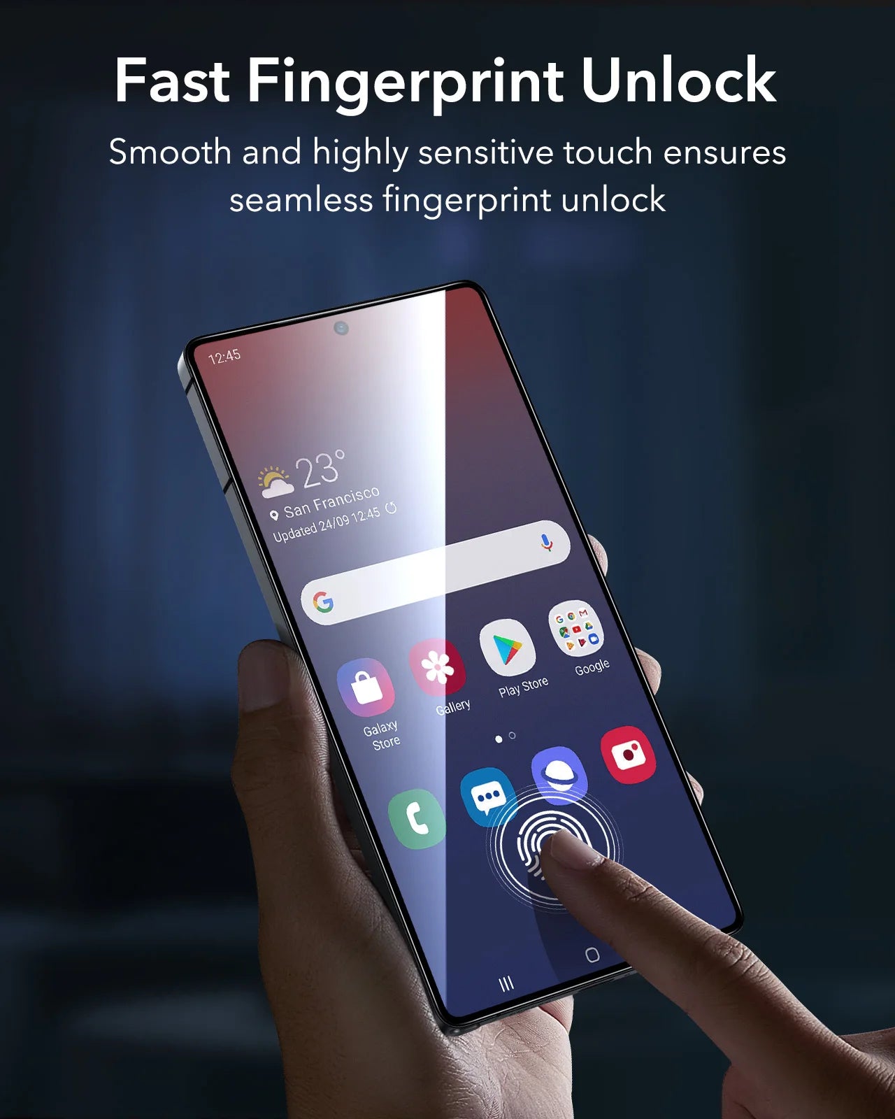 ESR for Samsung S25 Ultra Screen Protector 3pcs HD Tempered Glass Film with Easy Installation Frame for Galaxy S25 Ultra