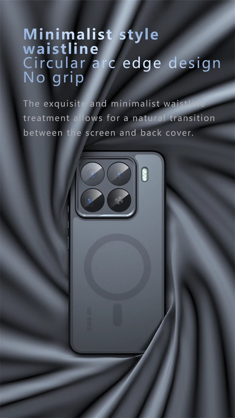 Magnetic Case For Xiaomi 15T Pro Mi 15 T 5G MagSafe Matte Transparent Phone Back Cover Hard PC Acrylic Shockproof Bumper