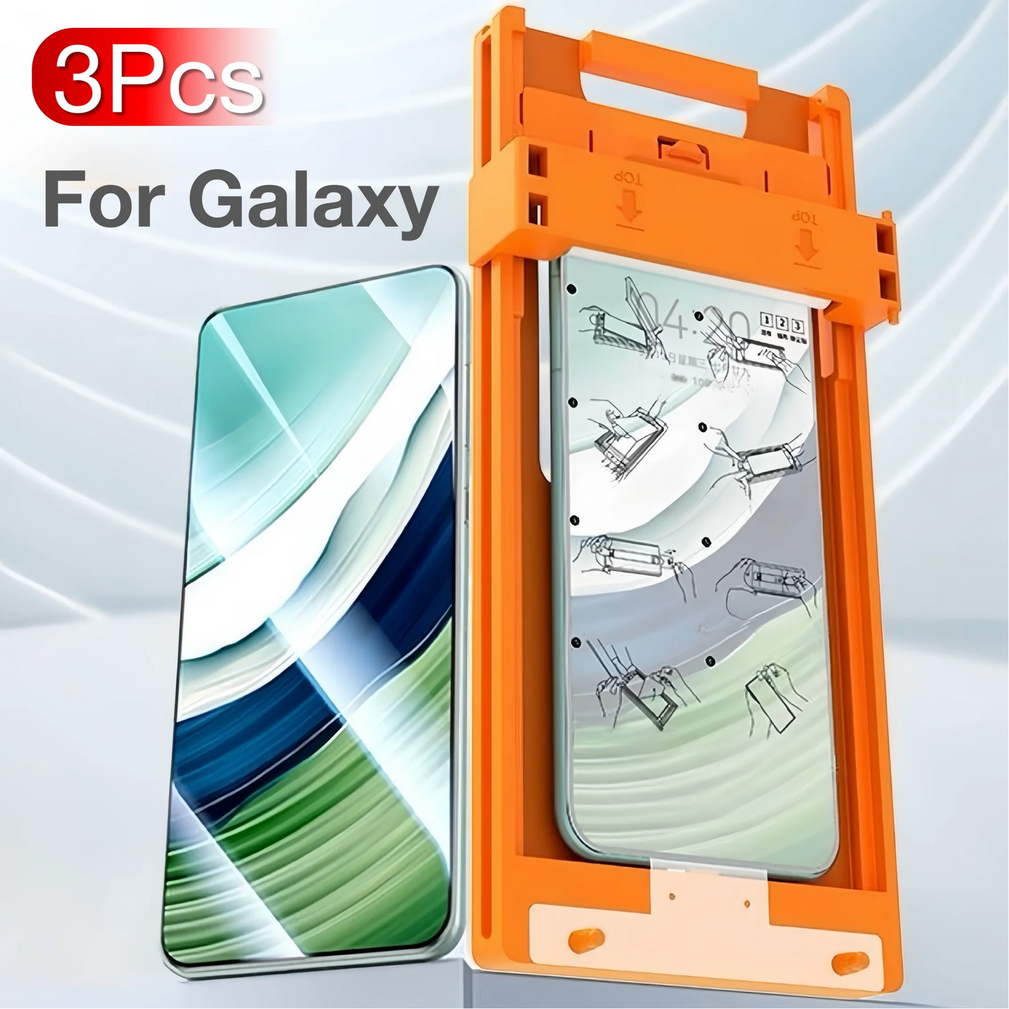 3Pcs For Samsung Galaxy S25 S23 Ultra S24 S22 S21 Note 20 Screen Protector No Dust Positioning With Kit, Not Tempered Glass