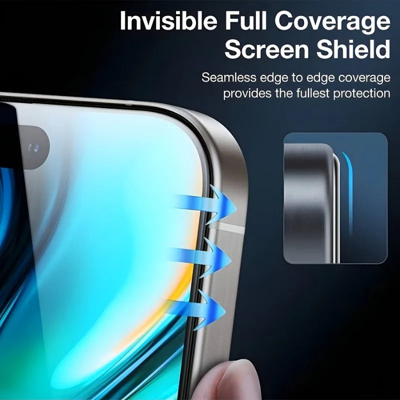 4Pcs Full Coverage Tempered Glass Privacy Screen Protector For IPhone 17 16 15 Pro Max 16e 14 13 12 11 Pro Mini XR XS Max Glass