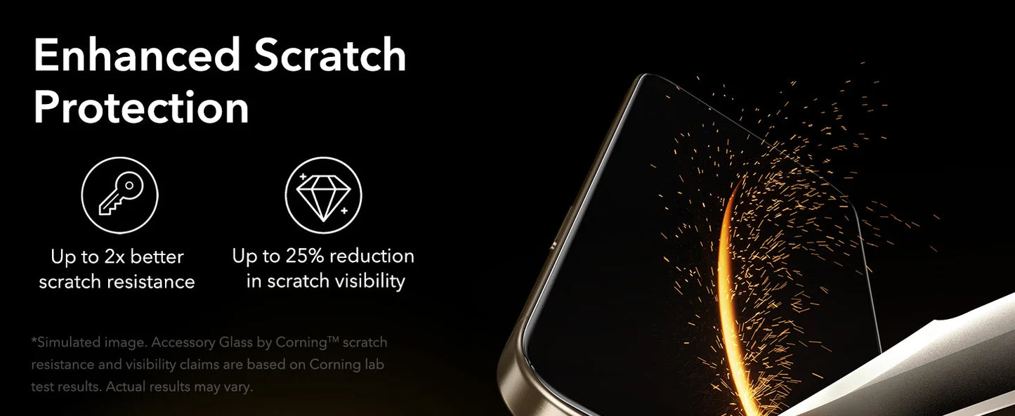 ESR 3 Pack for iPhone 17/16/15/14/13 Pro Max Screen Protector Military-Grade Tempered Glass Film for iPhone 17 Pro Max&17 Air