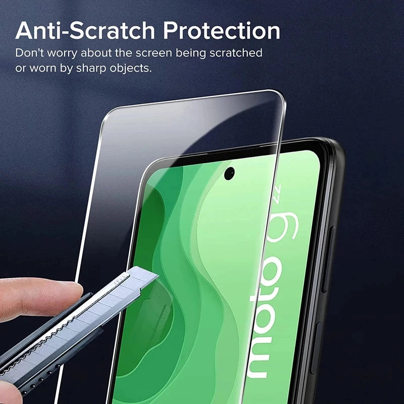 3Pcs Tempered Glass For  Motorola Moto G10 G20 G30 G50 G60 G100 G200 G31 G41 G51 G71 G22 G52 G82 E40 E20 Screen Protector