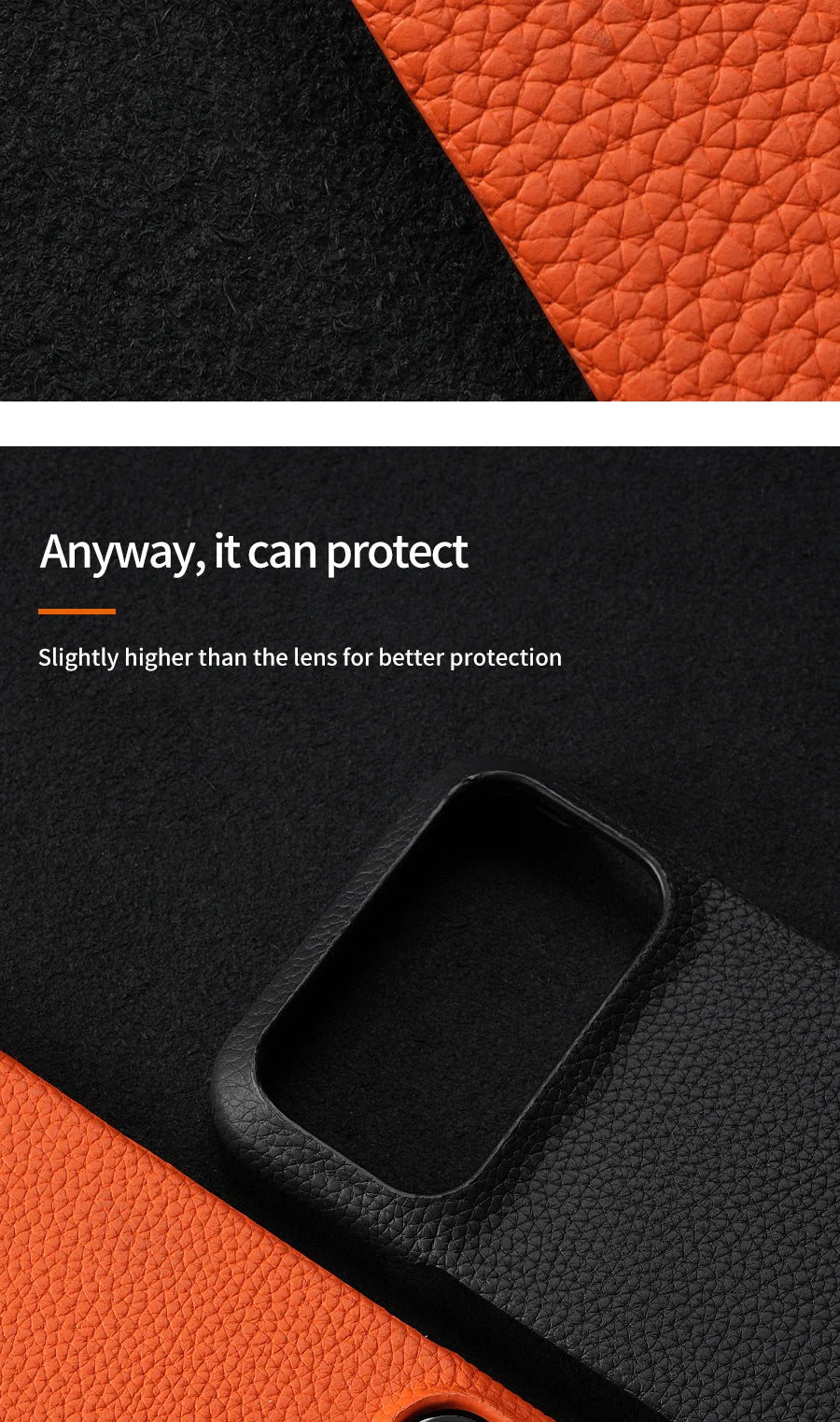 for Magsafe Case for iPhone 17 Air 15 16 Pro Max 17Pro Lychee Natural Cowhide Leather Magnetic Protector Luxury Phone Back Cover