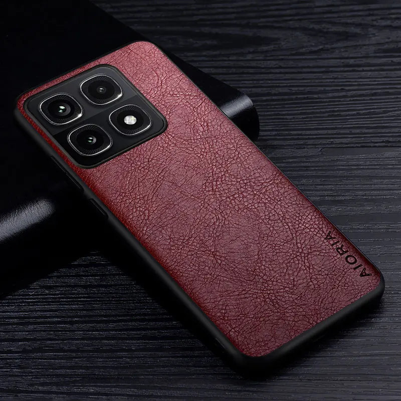 Luxury Leather Case For Xiaomi 14T Premium Business Style Retro Litchi Pattern Back Cover for Xiaomi 14T Pro case