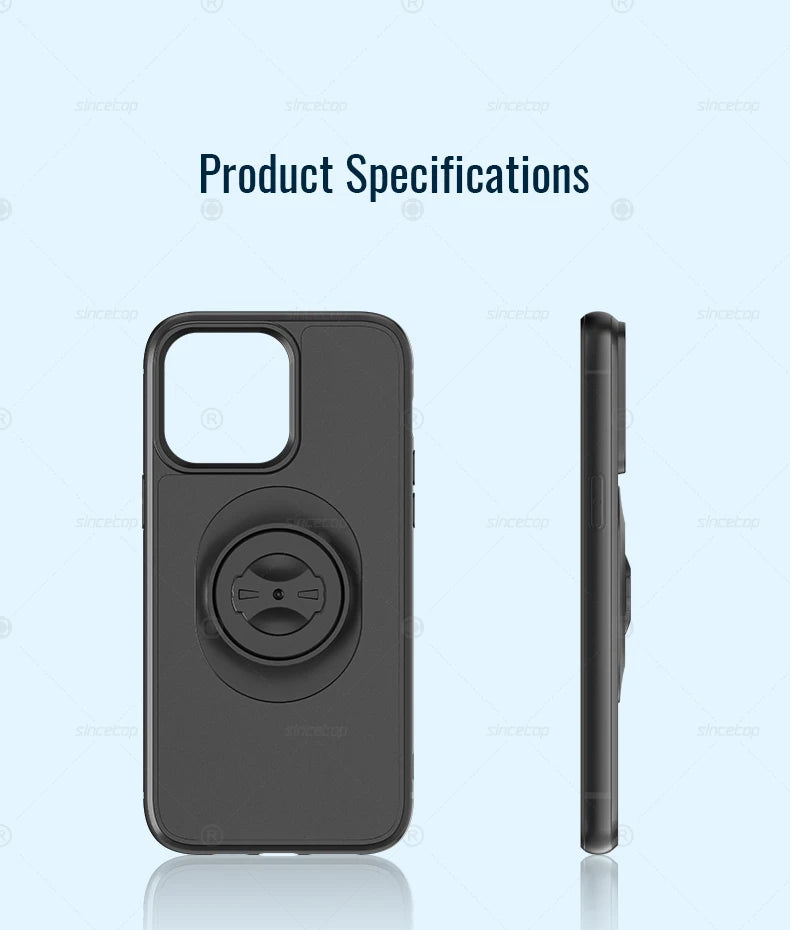 For Garmin Quick Mount Shockproof Case for iPhone 16 Pro Max,16 Pro,15,14,13,12- Anti-Drop Protective Cover