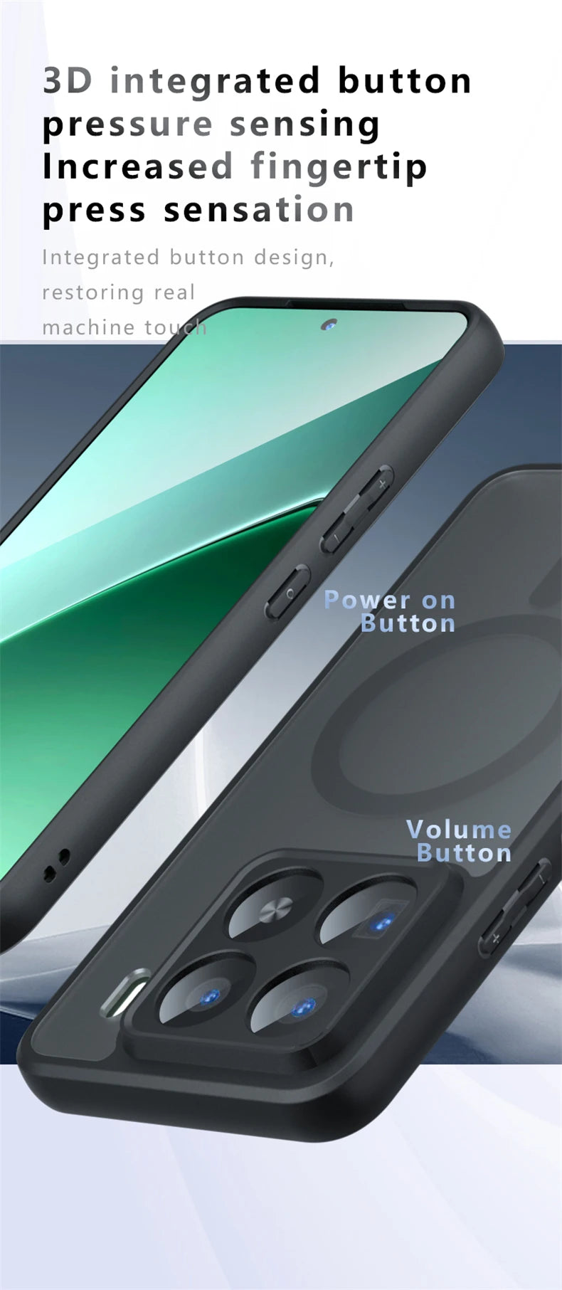 Magnetic Case For Xiaomi 15T Pro Mi 15 T 5G MagSafe Matte Transparent Phone Back Cover Hard PC Acrylic Shockproof Bumper