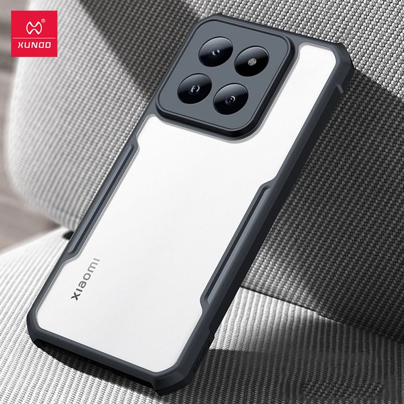 Xundd For Xiaomi 14 Ultra Case For Xiaomi Mi 14 Pro Phone Cases Transparent Back Cover Luxury Shockproof Bumper Protective Cases