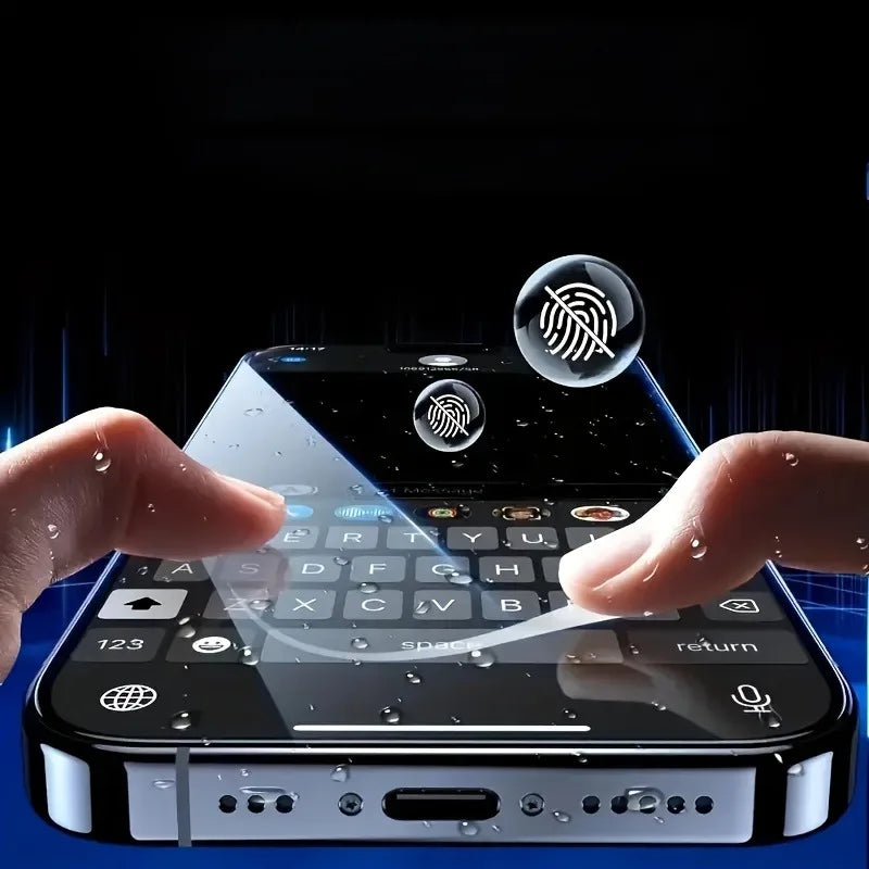 4Pcs Full Coverage Tempered Glass Privacy Screen Protector For IPhone 17 16 15 Pro Max 16e 14 13 12 11 Pro Mini XR XS Max Glass